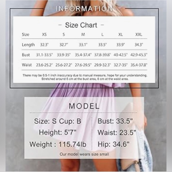 Exlura lavender pleated shorts romper w/ adj. spaghetti straps NEW small 🎉SALE - Picture 8 of 14